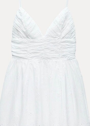Zara İşlemeli kısa elbise