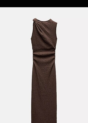 Zara düğüm detaylı elbise