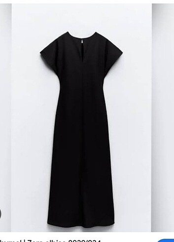 Zara krep elbise 