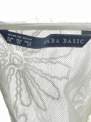 xs Beden beyaz Renk Zara Bluz %70 İndirimli.