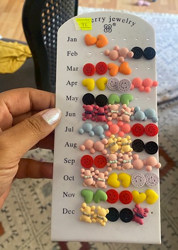 Pastel Renkli küpeler
