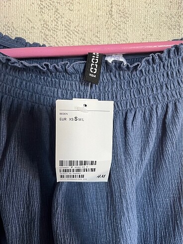 H&M H&M Omzu Açık Crop Bluz Üst