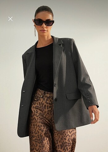 Trendyol & Milla Trendyolmilla Gri Ceket Blazer