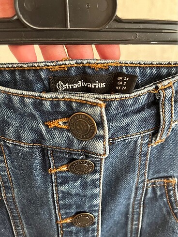 xs Beden lacivert Renk Stradivarius Denim Kot Etek