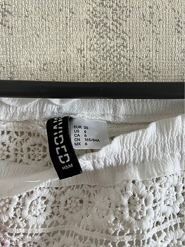 H&M H&M Omzu Açık Beyaz Bluz