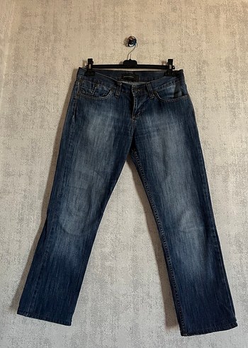 DSquared2 Y2K Lacivert Nakışlı Kemerli Jean