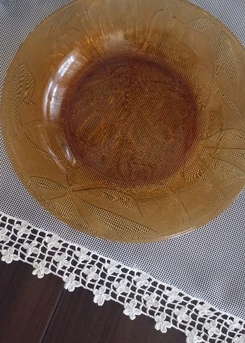 Bej Parlak Cam Tabak - Görsel 3