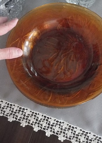 Bej Parlak Cam Tabak - Görsel 2