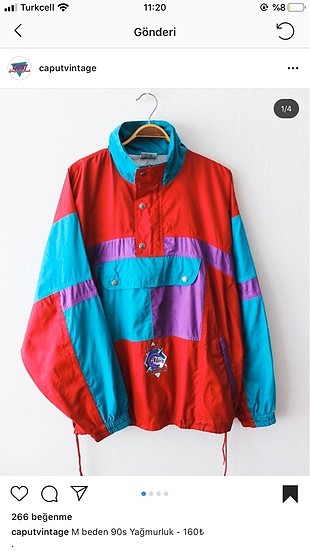 Özel vintage yagmurluk