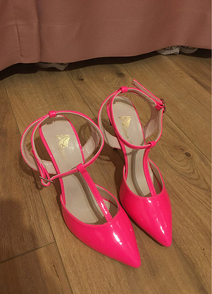 36 Beden pembe Renk Pembe neon stiletto