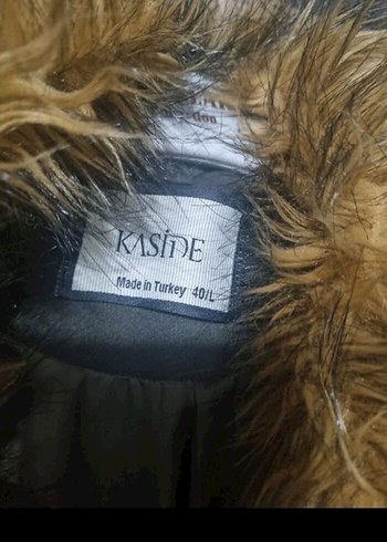 yesil Kuşaklı Kürklü Kaban - Görsel 4