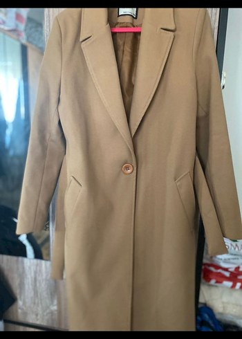 krem &taba kurklu kaban - Görsel 2