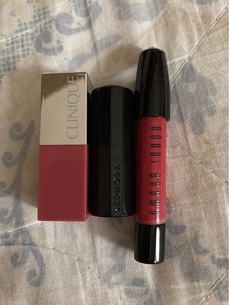 Clinique Sephora Bobbi Brown 3lü Ruj Seti