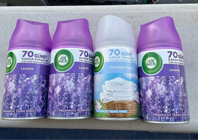 universal Beden Airwick freshmatic sprey set+4 extra yedek sprey