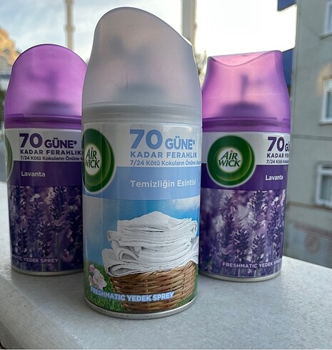 Aigle Airwick freshmatic sprey set+4 extra yedek sprey