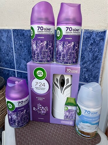 Airwick freshmatic sprey set+4 extra yedek sprey