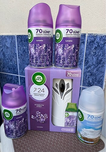 universal Beden çeşitli Renk Airwick freshmatic sprey set+4 extra yedek sprey