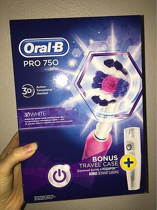 Braun Oral B Pro 750 şarjlı diş fırçası (sıfır)