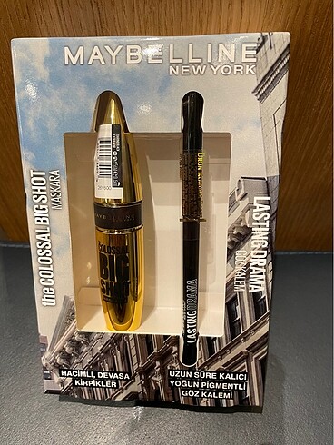 Maybelline rimel ve göz kalemi seti