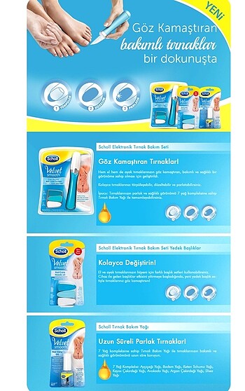 Scholl elektronik tırnak bakım seti - Görsel 10