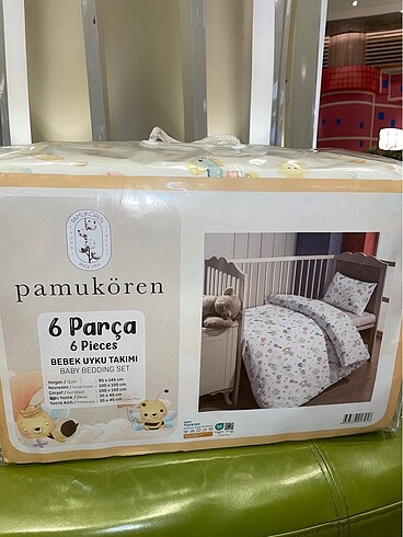  Beden Pamukören 6 parçalı bebek uyku seti