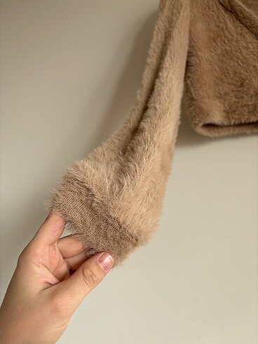 s Beden camel Renk Crop hırka