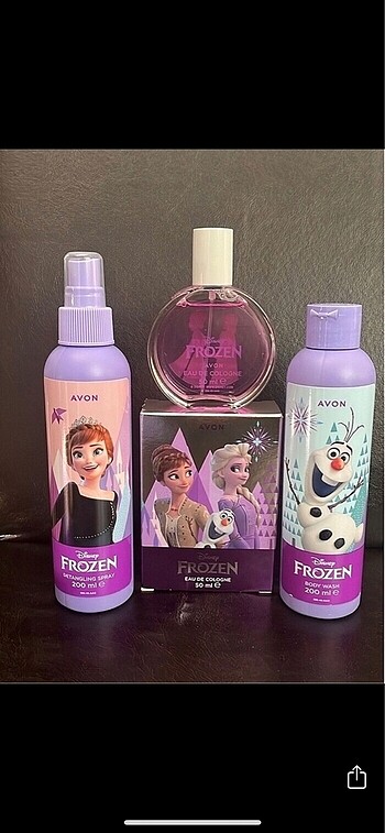 Frozen çocuk parfüm seti.Sıfır paket son fiyat