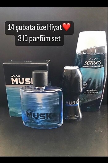 Musk erkek parfüm seti.süper fiyat/alım yapmadan bilgi verin