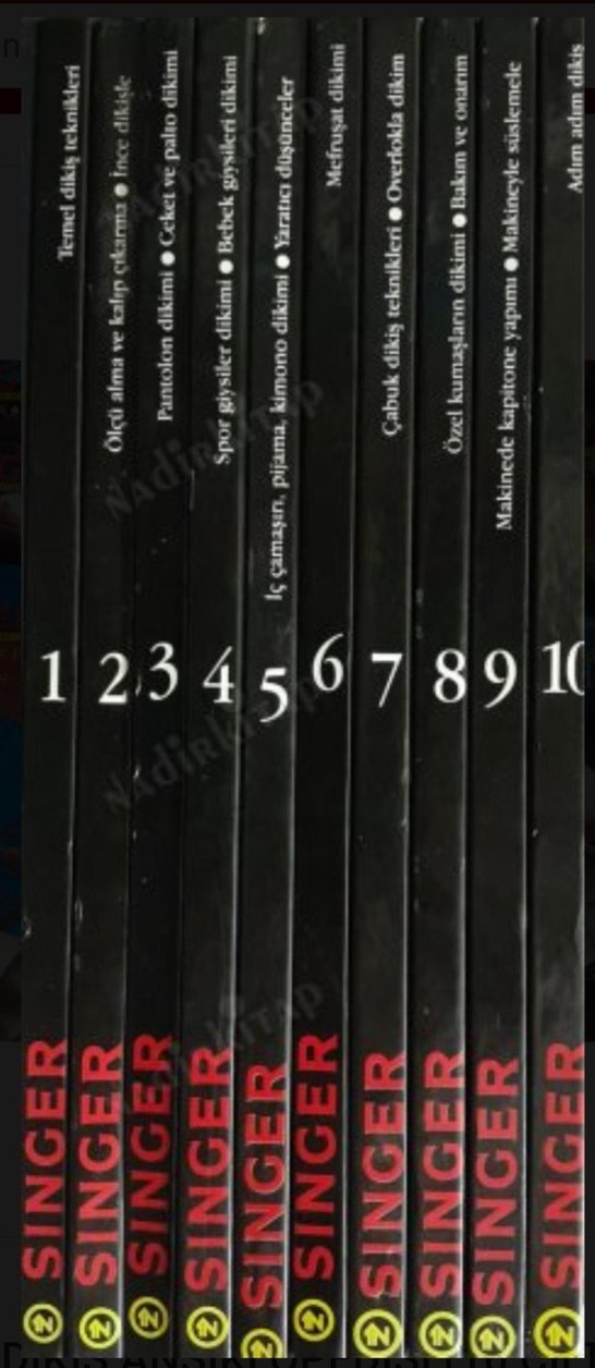 SINGER Adım Adım Dikiş Seti 10 Kitap - Görsel 2