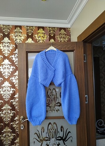 Mavi kolları kolları dökümlü balore 36 38. Bedene uyumlu