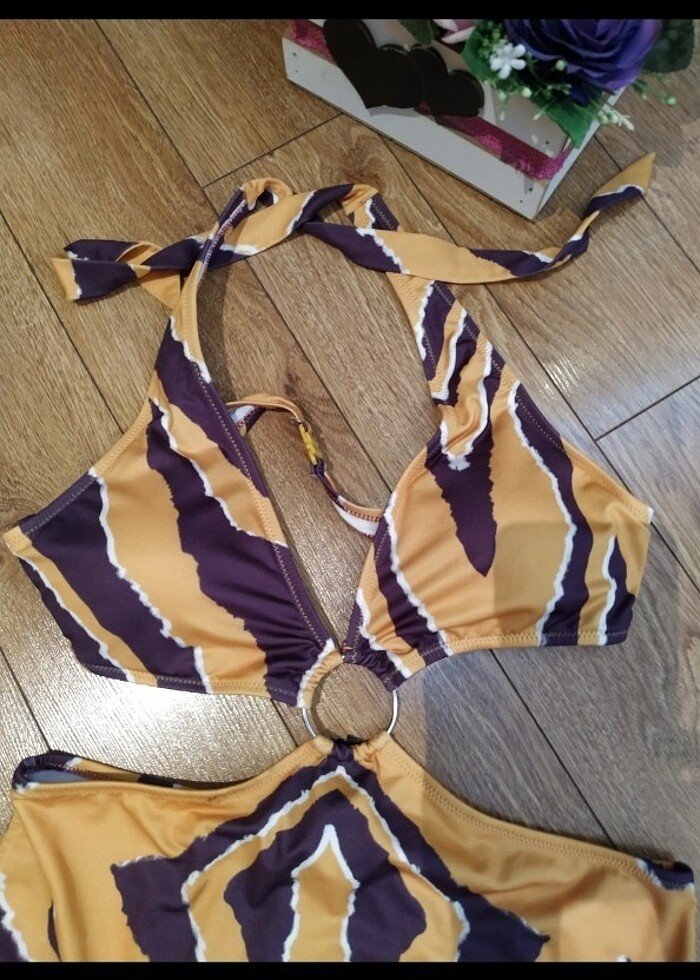 Sarı siyah 40 beden mayokini 0 dır - Görsel 5