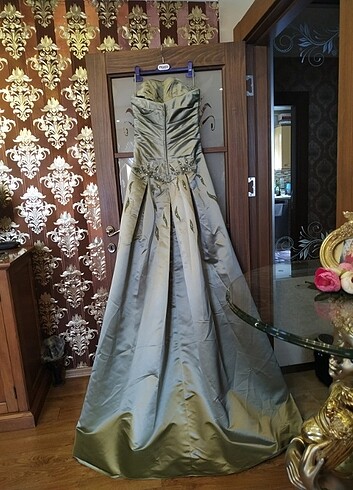 Yeşil işlemeli kuyruklu tuvalet 38 beden 0 dır - Görsel 12