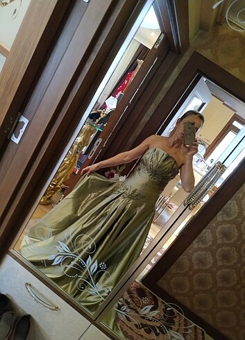 Yeşil işlemeli kuyruklu tuvalet 38 beden 0 dır - Görsel 15