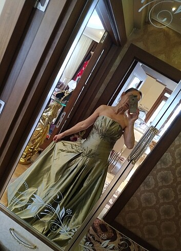 Yeşil işlemeli kuyruklu tuvalet 38 beden 0 dır - Görsel 16