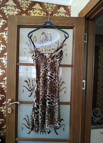 36 Beden Pulu leoparlı elbise 36 beden