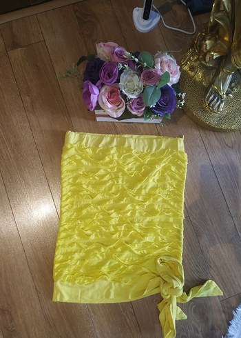 36 Beden Sarı straplez Buluz