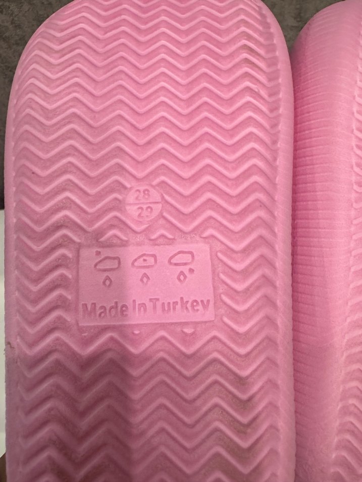 Pembe Kürklü Kız Çocuk Terlik - Görsel 4