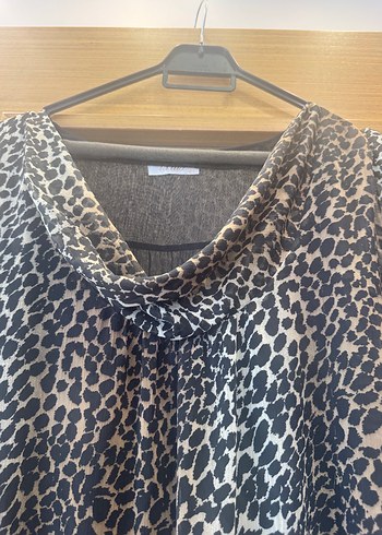 Kahverengi Leopar Desenli Mini Elbise - Görsel 3