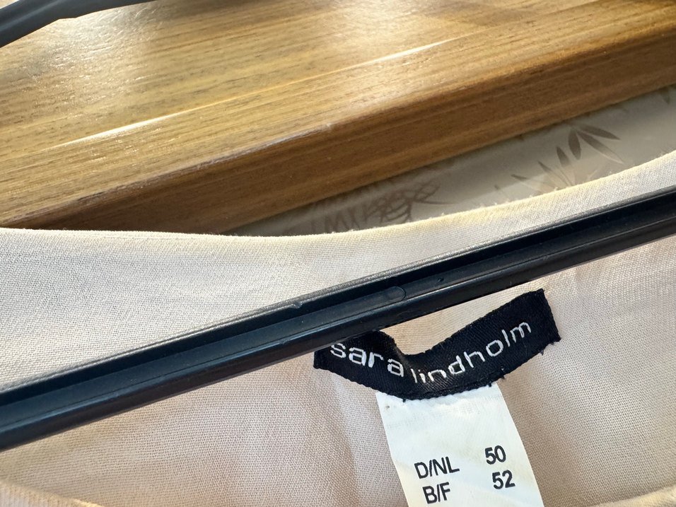 Şifon Bej Kadın Midi Tunik Kısa Kollu - Görsel 3