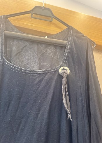 Siyah Uzun Salaş Gotik Keten Elbise - Görsel 2