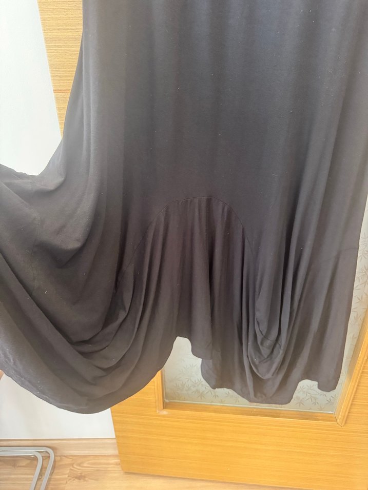 Siyah Salaş Uzun Elbise - Görsel 3