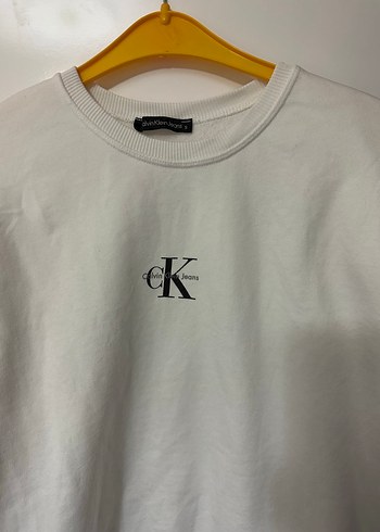 s Beden Beyaz Uzun Kollu Baskılı Sweatshirt