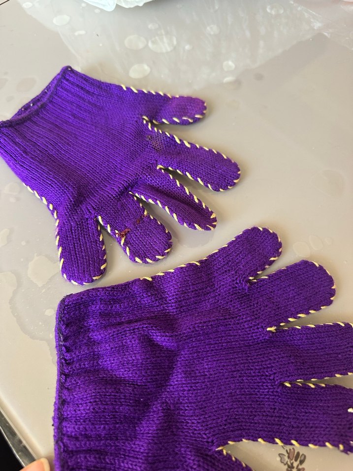 Mor Örgü çocuk Eldiveni - Görsel 3