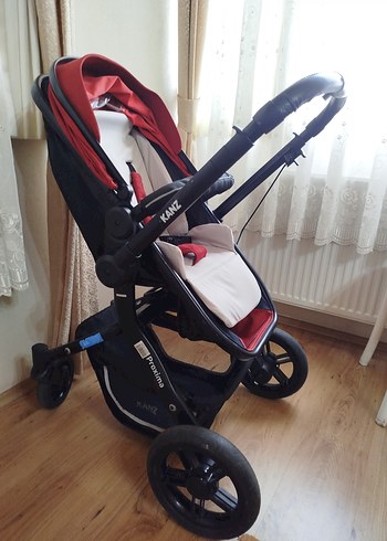 Kırmızı Çok Fonksiyonlu trawel sistem Bebek Arabası - Görsel 11