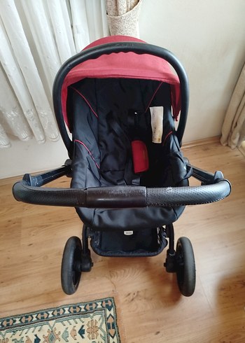 Kırmızı Çok Fonksiyonlu trawel sistem Bebek Arabası - Görsel 8