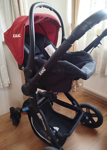 Kırmızı Çok Fonksiyonlu trawel sistem Bebek Arabası - Görsel 7