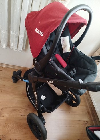 Kırmızı Çok Fonksiyonlu trawel sistem Bebek Arabası - Görsel 6