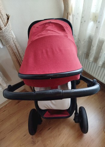 Kırmızı Çok Fonksiyonlu trawel sistem Bebek Arabası - Görsel 19