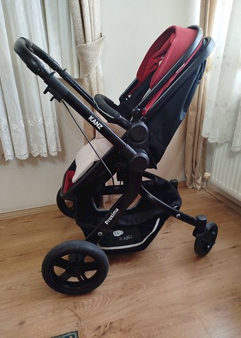 Kırmızı Çok Fonksiyonlu trawel sistem Bebek Arabası - Görsel 14