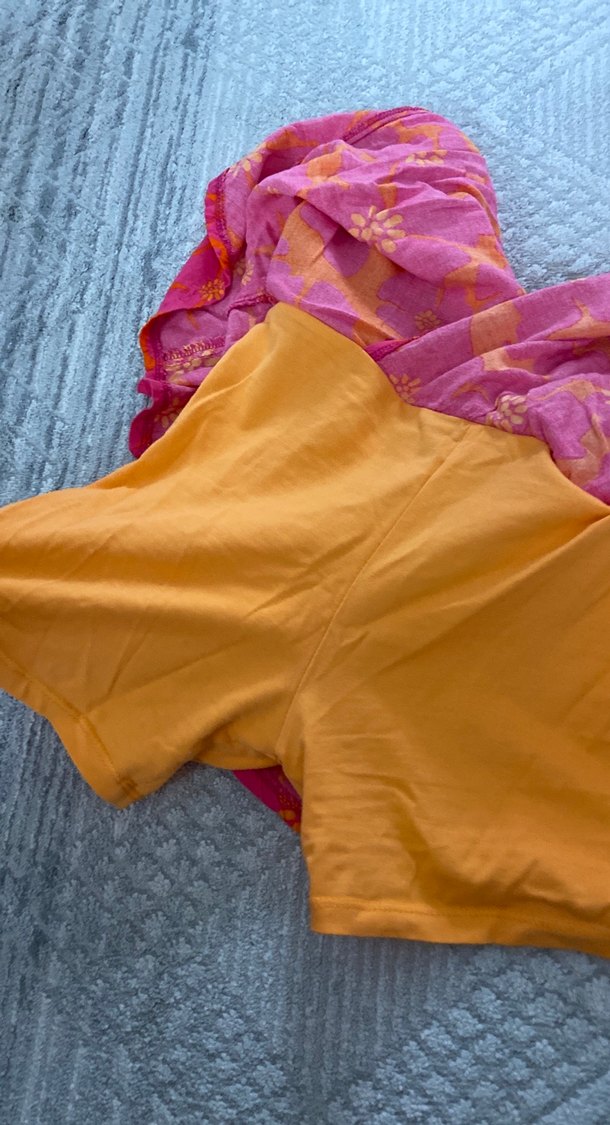 Pembe Renkli Fırfırlı şort etek - Görsel 2